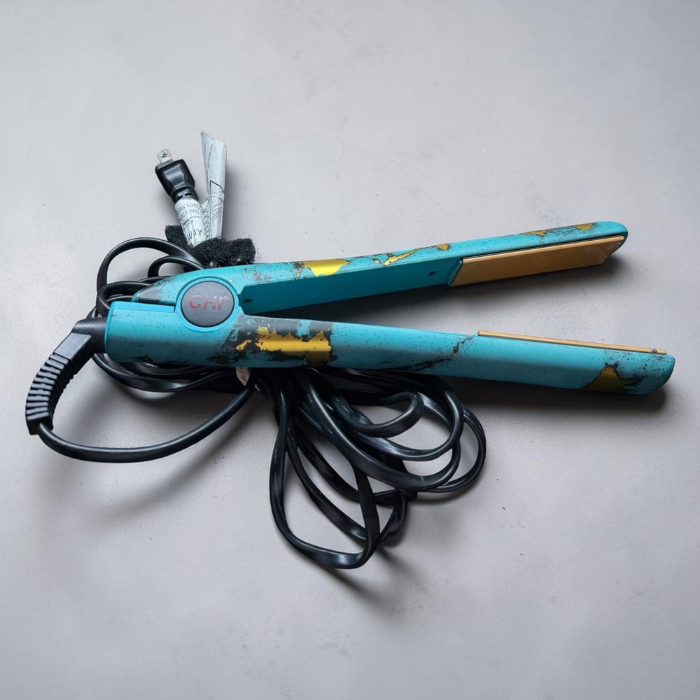 CHI Ocean Waters 1" Ceramic Hair Straightener Flat Iron Dual Voltage